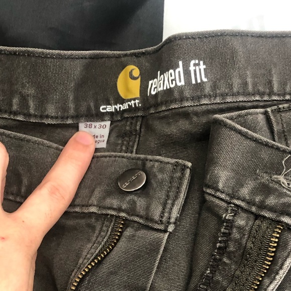 Carhartt 5 pocket pants Grey 38 x 30 - Picture 5 of 8